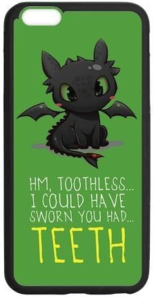 FEEL.Q- How to Train Your Dragon Toothless Personalized Protective Case for iPhone 6 Plus (5.5") TPU Rubber Phone Cases