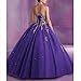 Vnaix Bridals Princess Lace with Tulle Sweet 16 Prom Quinceanera Dress(8,Gold)