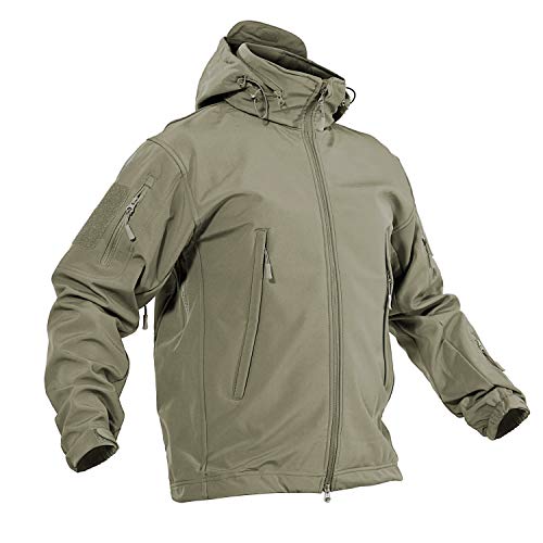 Bearskin Sweat à Capuche D'hiver Chaud Militaire Tactique Sport Camionneur à Manches Longues En Polaire Sherpa, Noir, Petit