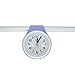 UPIT Water Drop Shape Water Resistance Clock Purple 10.5 x 4 x 21cm (4.13 x 1.57 x 8.27 inch)