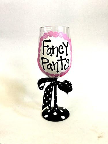 "Fancy Pants" Wine Glass