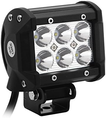 AVADOR 2 PCS 18W CREE LED Light Bar Off Road Driving Fog Lamp Super Bright LED Work Light for Truck SUV Boat 4" Jeep Lamp 2 years Warranty