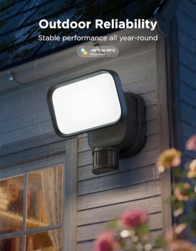 Govee Outdoor Wall Floodlight, 3000lm 6500K PIR Sensor, IP65 Security Light | RGBWW Garden Lights, PIR 120°/48ft Motion Sensor, Luminblend+ 10000K, 80+ Scenes, Alexa, Google, Matter, Backyard & Balcony