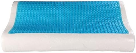 HolloHomo Home Goods-Memory Foam Pillow w/ Cooling Gel - Orthopedic Support Pillow Designed for Maximum Comfort and Pain Relief - Hypoallergenic Material