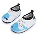 JIASUQI Barefoot Water Skin Shoes Beach Sandals for Baby Girls and Boys for Beach Pool Swimming,Beige Dophin 6-12 Months