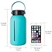 MIU COLOR 30OZ Wide Mouth Glass Water Bottle with Silicone Sleeve Blue