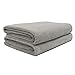 POLYTE Quick Dry Lint Free Microfiber Bath Sheet, 35 x 70 in, Pack of 2 (Gray)