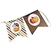 FENICAL THANKSGIVE Paper Banner Hanging Garland Banner Thanksgiving Party Decoration with Black Silk Ribbon