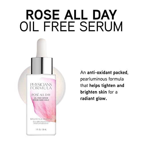 PHYSICIANS FORMULA ROSÉ ALL DAY SERUM| HELPS TO BRIGHTEN AND CLEAR SKIN, EVEN TONE AND PREVENT WRINKLES | DERMATOLOGIST TESTED, CLINICIALLY TESTED