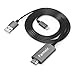 Parmeic Compatible with iPhone iPad to HDMI Adapter, Digital AV Adapter 1080p Connector Compatible with iPhone X 8 7 6Plus 6s, IPad to Monitor TV Projector