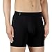 DAVID ARCHY Men's 3 Pack Quick Dry Polyester Boxer Briefs Underwear(L, Black)