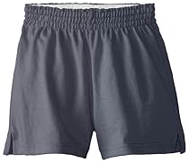 Soffe Big Girls' New Short, Gunmetal, XSM