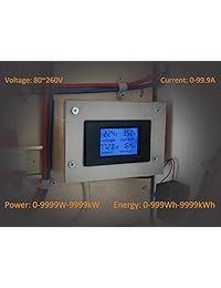 Multímetro digital visualización LCD Digital energía de alimentación corriente Voltaje multímetro amperímetro voltímetro con transformador de corriente CT
