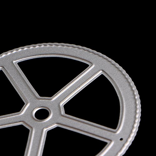 SCASTOE 5x Steampunk Cogs Gears Cutting Dies Stencils Scrapbooking Album Embossing Craft - Thumbnail 4