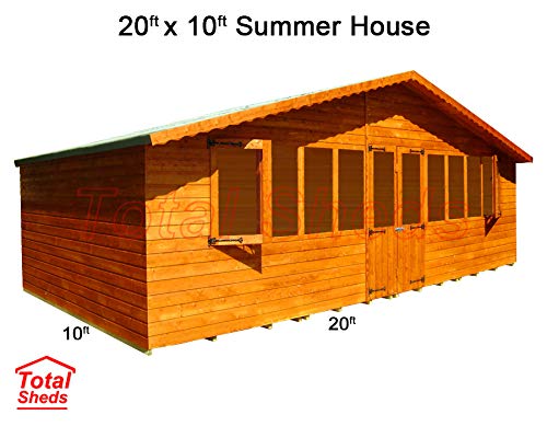 6m 3m Summer House Cabin Supreme Cabin Total Sheds x 10ft ...