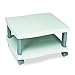 Safco Wave Under-Desk Utility Cart & Multi-Use Printer Stand, 2-Tier Printer Table for Home Office, Rolling Cart with Shelf