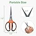 GROWNEER 3 Packs Trimming Scissors Teflon Coated Non Stick Blades Pruning Shears Gardening Hand Pruning Snips with Straight Stainless Steel Precision Bladethumb 2