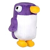 Officially Licensed Crossy Road Plush Toy Penguin Figure, Purple & White, Medium, 6