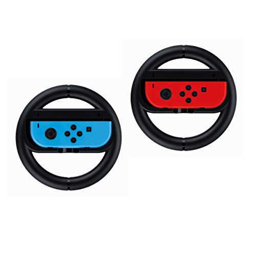 GameWill-Joy-Con-Wheel-For-Nintendo-controllernot-included-Nintendo-controller-Black-Set-of-2