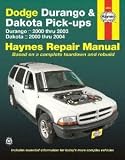 Paperback Haynes Repair Manuals Dodge Durango, 00-03 & Dakota Pick-ups, 00-04 (30022) Book