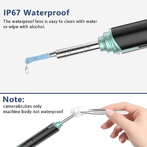VITCOCO Ear Wax Removal Tool,1920P HD Ear Cleaner with 6 LED Lights and 8 Ear Spoons, Ear Wax Removal with Camera, Ear Cleaning Kit Compatible for iPhone, iPad, Android