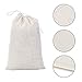 Tatuo 200 Pack Muslin Bags Burlap Drawstring sachet Bags Multipurpose Canvas Linen Pouch for Tea Jewelry Wedding Party Favors Storage