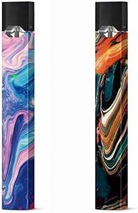 2 Pack Skin Wrap for Juul - Paint Free Flow Pattern - Unique Vinyl Decal Sticker for Juul