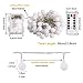 B-right Led Globe String Lights Indoor 50 LEDs Globe Fairy String Lights Battery Operated, Decorative Ball String Lights for Bedroom/Dorm Room（Warm White）