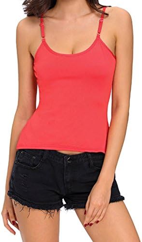 AOMI Black Caged Front Detail Cami Top,Large,Black