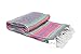 Open Road Goods Multi Color Mexican Falsa Blanket - Handwoven in Mexico - Great for The Beach, Picnics, Yoga, or a Throw! (Grey Pastel)
