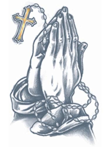 Tinsley Transfers Prison Praying Hands Tattoo