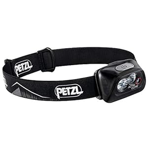 Petzl Actik Core Black Front Lantern, volwassen unisex lamp, enkele maat