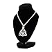 HuntGold 1X Women Celtic Knot Trinity Interweave Alloy Pendant Chain Necklace Choker(Silver)