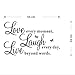 Wall Sticker Live Love Home Decor Wall Art For Kids Home Living Room House Bedroom Bathroom Kitchen Office 