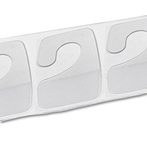BONUS Eurotech 1XL63.00.0044/028A# Self Adhesive Plastic Hanger, (Hook) 44 mm/28 mm, 500 Pcs., Clear (Pack of 500)