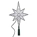 Kurt Adler 10-Light 10-1/2-Inch Clear LED 8-Point Star Treetop