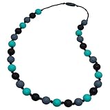 Chew Necklace for Sensory, Oral Motor Aide Autism Chewable Jewelry for Boy and Girls - Calms Kids and Reduces Biting/Chewing/Fidgeting Anxiety Silicone Chewy Toys