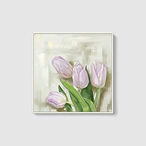 Framed Canvas Wall Art for Living Room, Bedroom Flowers Canvas Prints for Home Decoration Ready to Hang - 24x36 inches - 16x16 inches