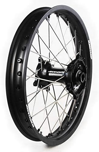 MXCHAMP Compete Rear Wheel Rim 19"x1.85 for HONDA CR125 CR250 02-07 CRF250R CRF450 02-19 (Black)
