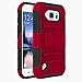 Galaxy S6 Active Case, ZENIC(TM) Hybrid Dual Layer Armor Defender Full-Body Protective Case Cover with Kickstand & Belt Clip Holster Combo for Samsung Galaxy S6 Active All Carriers (Burgundy)