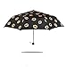 Jenabee Gold Lip Shape Print Golden Coated Anti-Heat UV-Proof Vinyl Umbrella Strong Sun Block Umbrella Outdoor Parasol