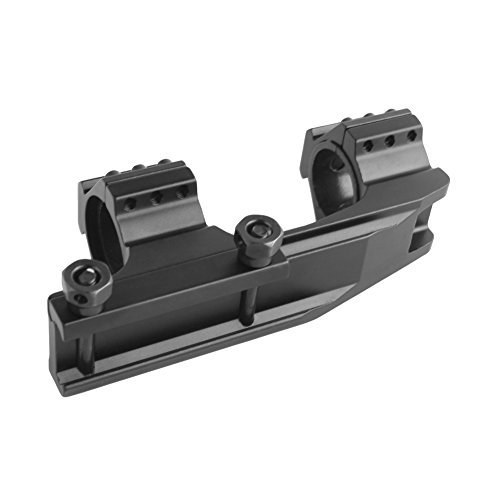 Beileshi 1" (25.4mm) Offset Scope Rings One Piece Front and Rear Tactical Cqb Battle Mount