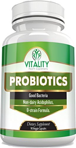 Best Probiotics Supplement For Men Women &amp; Children To Promote Good Digestive And Gut Health - Containing 8 Powerful Strains -30 Billion CFU’s Per Serving For Immune System Support 90 Veggie Caps (1)