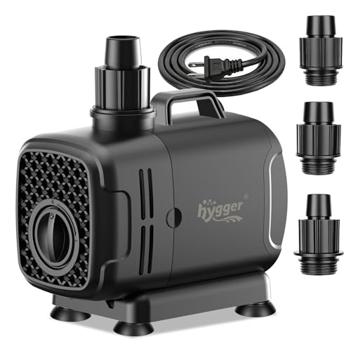 hygger 2-in-1 Submersible Water Pump