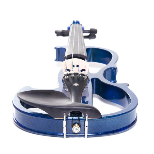 Cecilio 4/4 CEVN2BL Solid Wood Blue Metallic Electric/Silent Violin