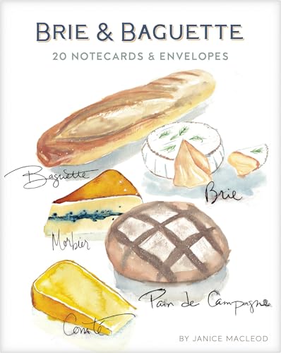 Chronicle Books Brie & Baguette Notes: 20 Notecards & Envelopes - Artwork by Ja…