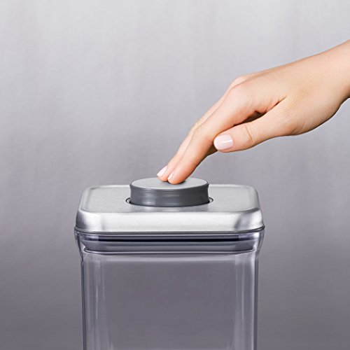 OXO SteeL 10Piece Airtight POP Food Storage Container Set,Silver