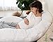 Marine Moon Pregnancy Pillow C Shaped, Pregnancy Body Pillow and Maternity Pillow for Sleeping with 100% Cotton Cover