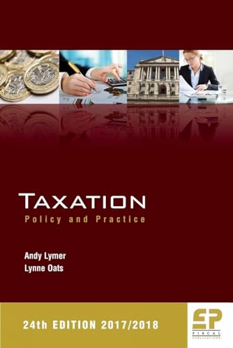 Taxation: Policy and Practice 2017/18 en promo sur Amazon