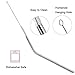 SAMHENG Set of 8 Stainless Steel Straws FDA-Approved Ultra Long 10.5'' Drinking Metal Straws for YETI 20 30oz Stainless Tumblers Rumblers Cold Beverage (4 Straight + 4 Bent + 2 Brushes)